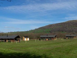 Two and Three Bedroom Luxury Safari Lodges with Hot Tubs in Talybont, Welsh Borders, Wales